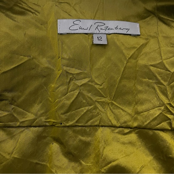 Emil Rutenberg Button Down Textured Crinkle Sheen Blouse - Picture 11 of 11